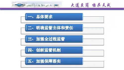 医疗卫生行业综合监管制度解读ppt课件