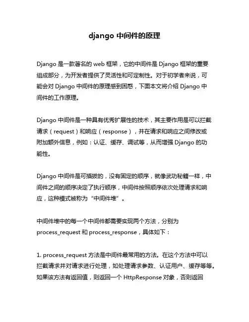 django 中间件的原理