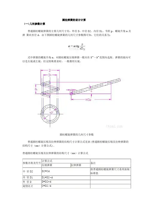 圆柱弹簧的设计计算