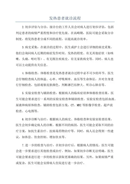 发热患者就诊流程