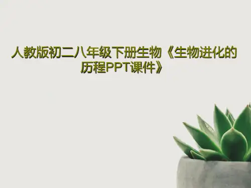 人教版初二八年级下册生物《生物进化的历程PPT课件》PPT22页