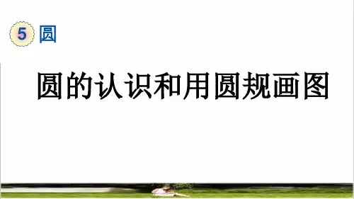 人教版六年级数学上册第五单元《圆的认识和用圆规画图》课件