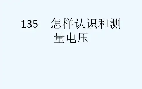 135 怎样认识和测量电压[可修改版ppt]