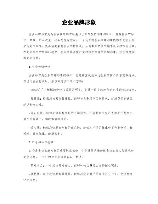 企业品牌形象