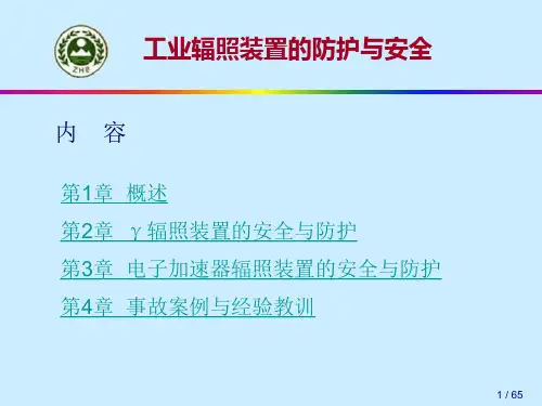 第1篇工业辐照装置的辐射防护与安全教材