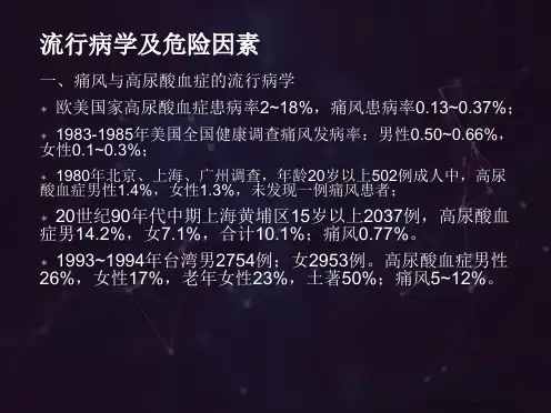 高尿酸血症和痛风的诊断及中西医治疗