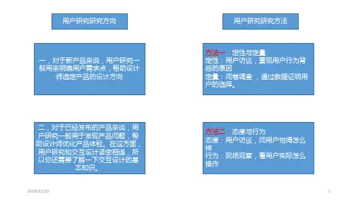 用户研究PPT课件