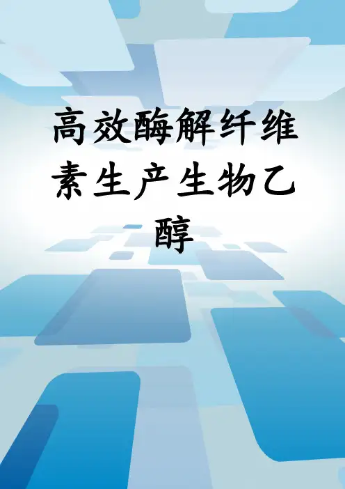 高效酶解纤维素生产生物乙醇