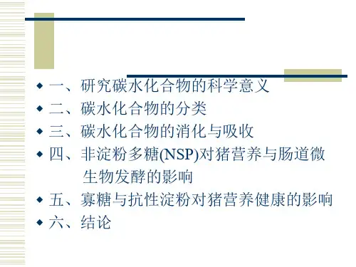 饲养讲座猪营养和健康ppt