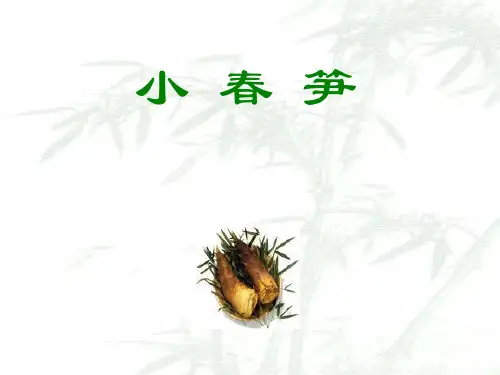 2《小春笋》音乐ppt课件