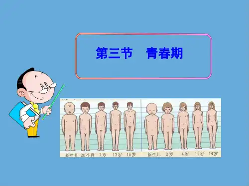 人教版七年级下册生物第三节青春期课件PPT (1)