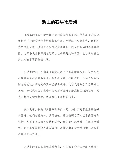 路上的石头读后感
