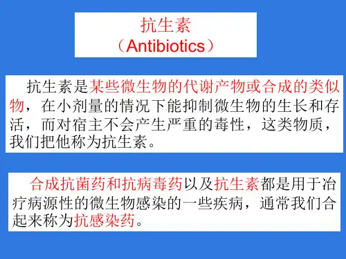 药物化学四环类的抗生素ppt课件