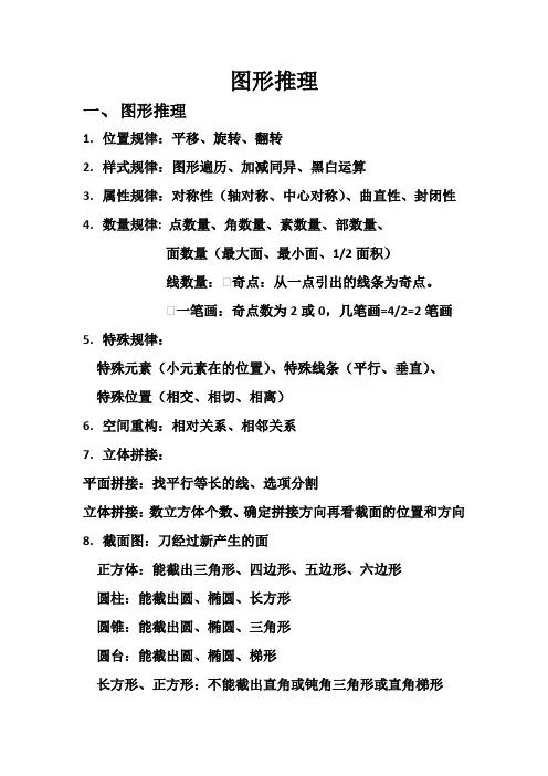 1、图形推理整理