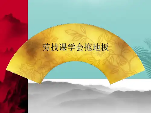 劳技课学会拖地板(精选优秀)PPT