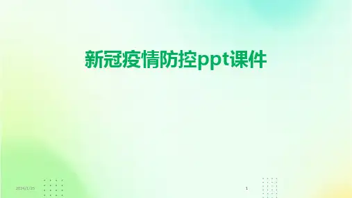 2024版新冠疫情防控ppt课件