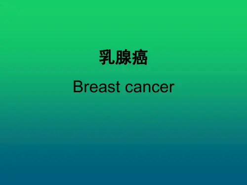 乳腺癌的诊断与鉴别诊断