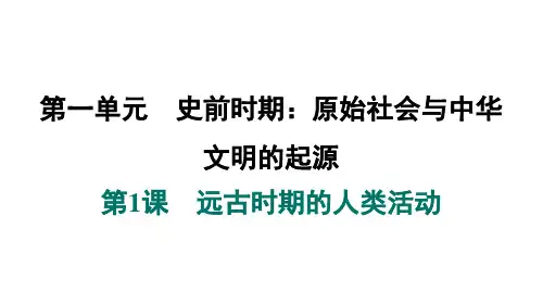 第1课《远古时期的人类活动》课件精品