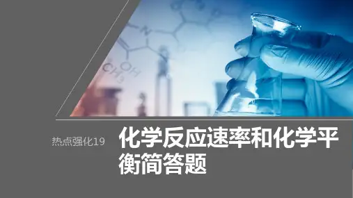 2024届高考一轮复习化学课件(人教版)：化学反应速率与化学平衡-化学反应速率和化学平衡简答题