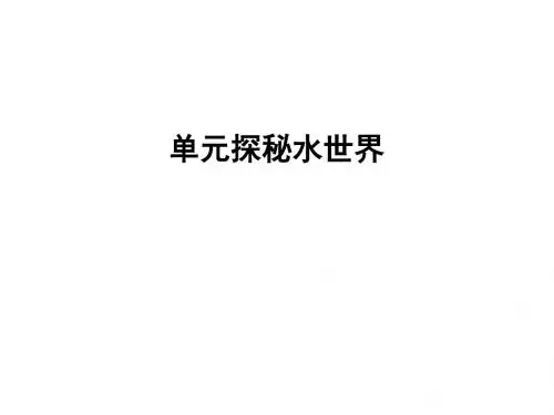 探秘水世界PPT课件1