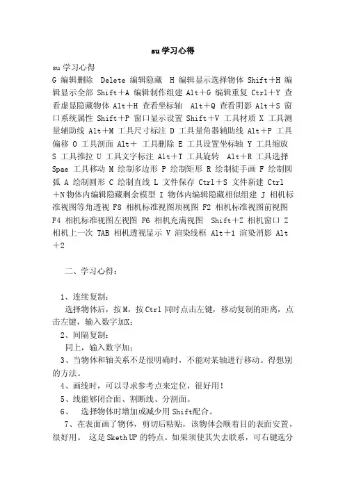 su学习心得（范本）