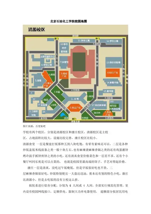 北京石油化工学院校园地图