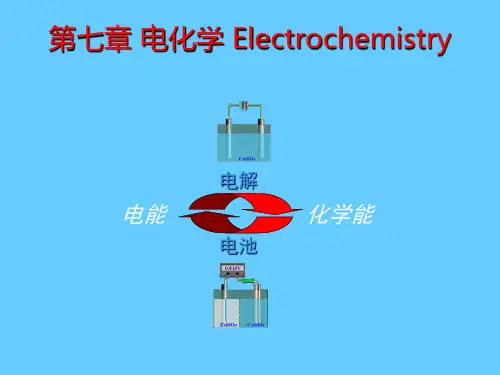 第七章 电化学 Electrochemistry  物理化学课件