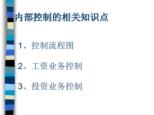 企业内部控制流程图(ppt 37页)