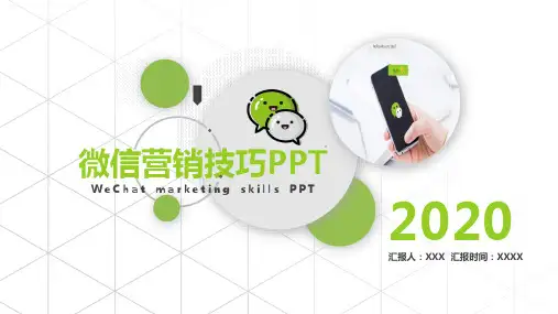 图文微信营销技巧培训PPT课件模板