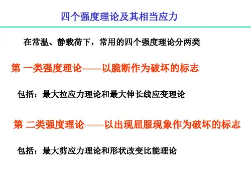 四个强度理论