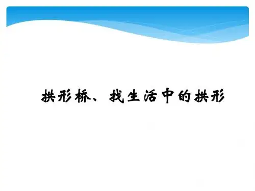 六年级上册科学课件2.4 找拱形教科版 (共19张PPT)