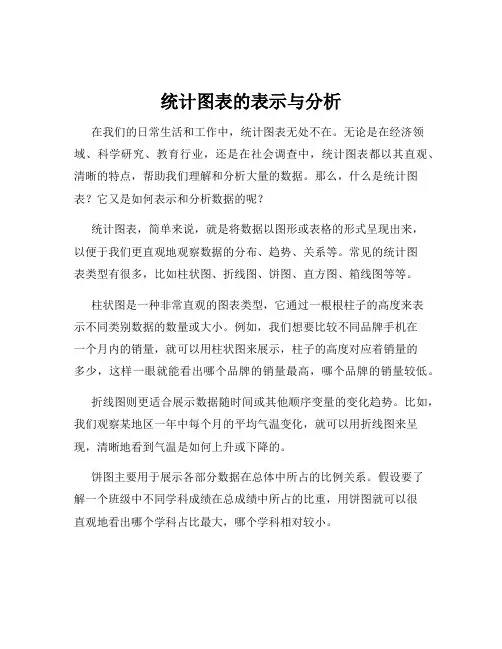 统计图表的表示与分析