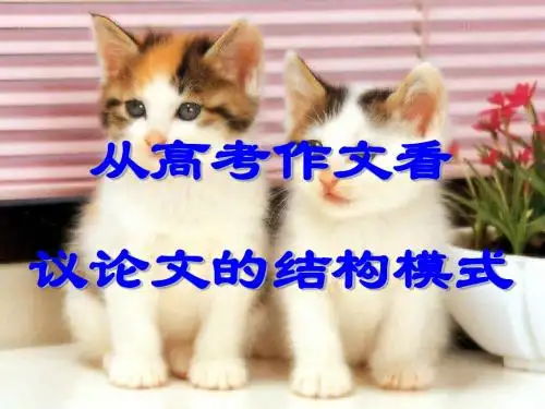 议论文的结构模式