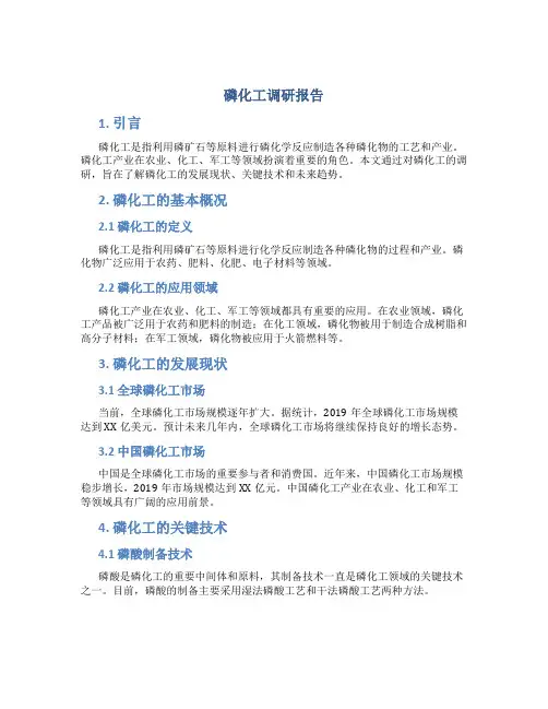 磷化工调研报告