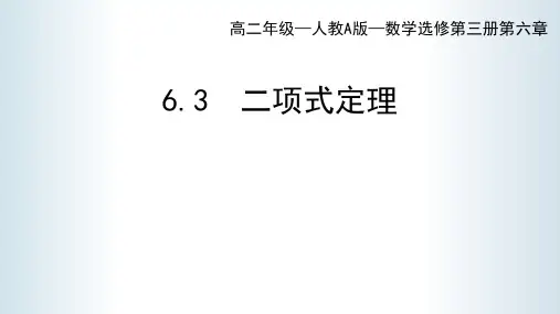 6.3.1二项式定理课件(人教版)(1)