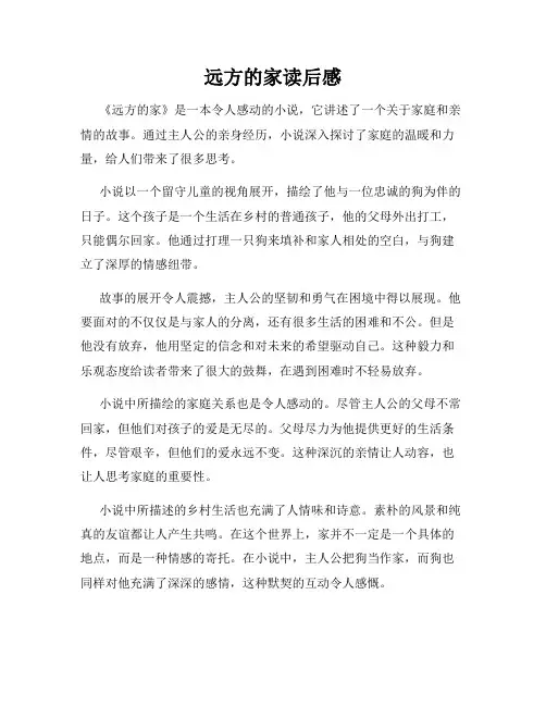 远方的家读后感