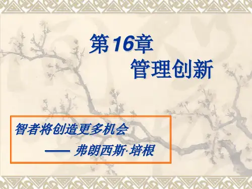 管理创新ppt教程文件