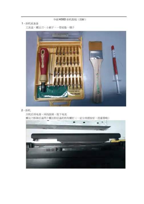华硕-K55D拆机教程-图解教程