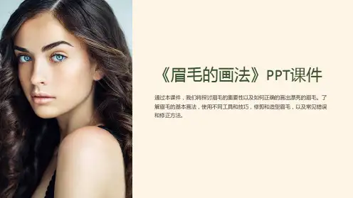《眉毛的画法》课件