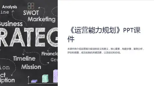 《运营能力规划》课件