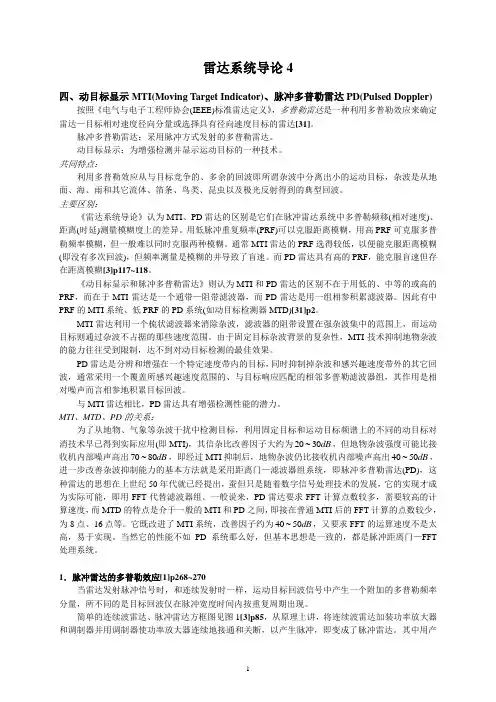 雷达系统导论4