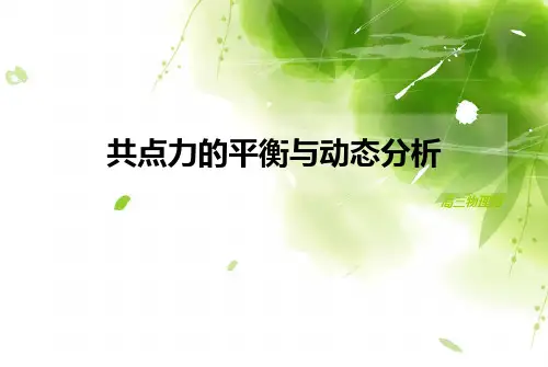 共点力的平衡与动态分析