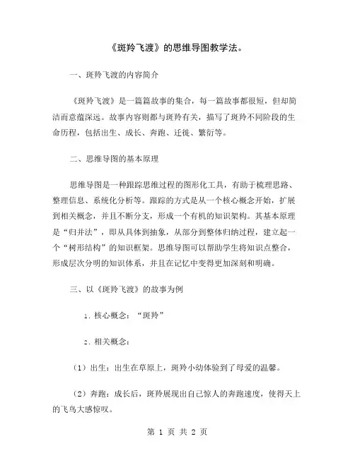 《斑羚飞渡》的思维导图教学法