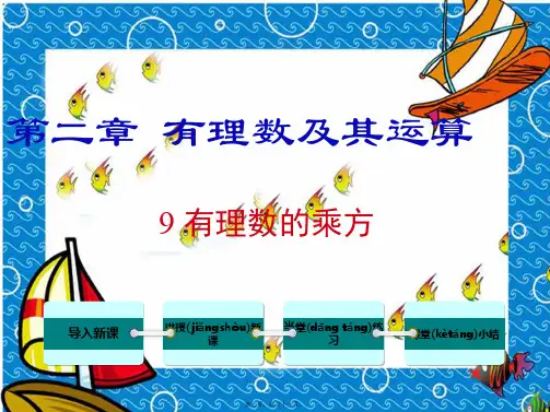 七年级数学上册第二章有理数及其运算2.9有理数的乘方教学