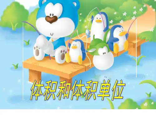 体积和体积单位 ppt课件