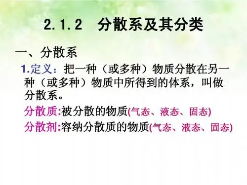 高一化学胶体课件