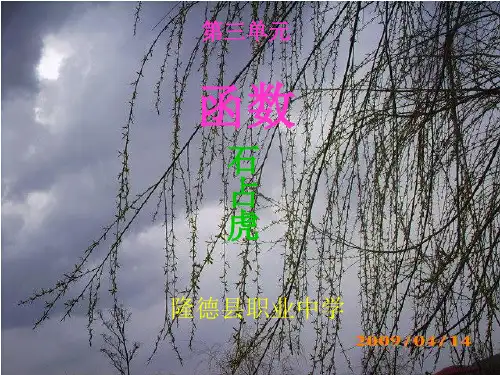函数的概念及符号表示