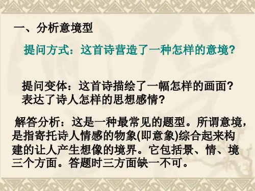 诗歌鉴赏规范答题步骤