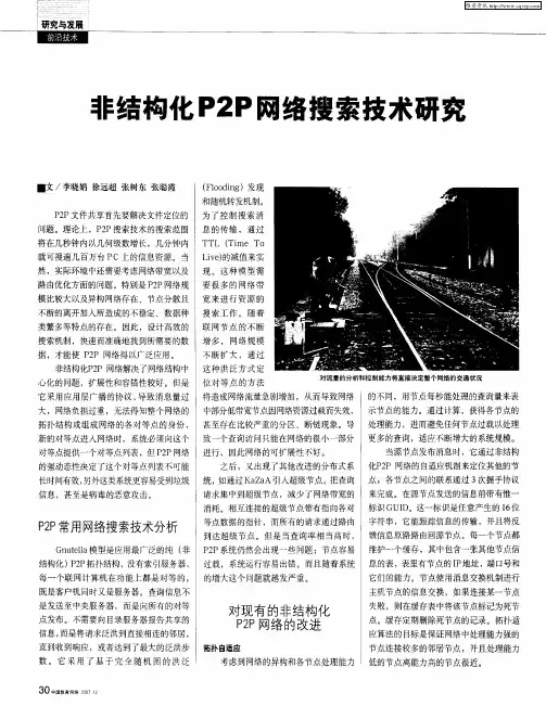 非结构化P2P网络搜索技术研究