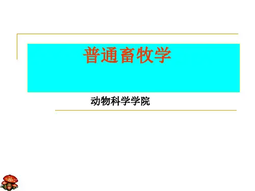 畜牧学-绪论PPT课件